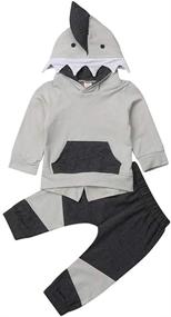 img 4 attached to 👶 Baby Boy Clothing Sets: Newborn Toddler Sweatsuit Clothes for Ultimate Style