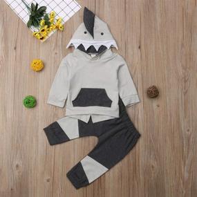 img 3 attached to 👶 Baby Boy Clothing Sets: Newborn Toddler Sweatsuit Clothes for Ultimate Style