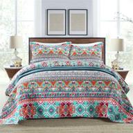 search-engine optimized queen size cotton bedspread quilt sets - reversible patchwork coverlet set with boundless universe pattern by newlake logo
