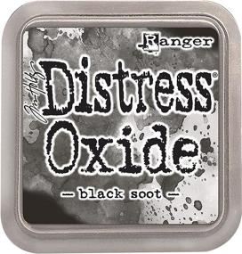 img 1 attached to Ranger Ink Pad Black Soot THoltz Distress Oxides: Vibrant and Versatile Ink for Distinctive Creations