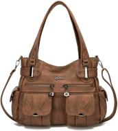 👜 стильная кожаная сумка с множеством карманов: кошельки, сумки на плечо для женщин с кошельком - идеальный выбор в стиле хобо логотип