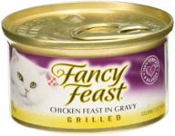 🐱 fancy feast grilled chicken canned cat food by purina - 12x3oz cans in one carton logo