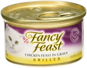 img 2 attached to 🐱 Fancy Feast Grilled Chicken Canned Cat Food by Purina - 12x3oz cans in one carton