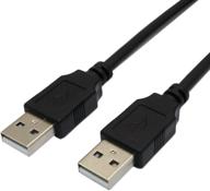 🔌 3 ft usb 2.0 male to male cable cord - snanshi usb cable type a male to type a male logo