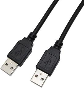 img 2 attached to 🔌 3 фута USB 2.0 мужской к мужской кабельный шнур - SNANSHI USB кабель типа A мужчина к типу A мужчина