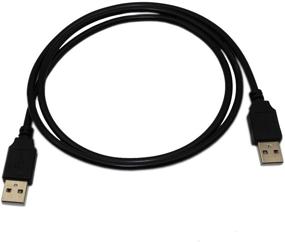 img 3 attached to 🔌 3 фута USB 2.0 мужской к мужской кабельный шнур - SNANSHI USB кабель типа A мужчина к типу A мужчина