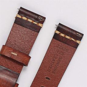 img 1 attached to 🌿 Exquisite Handmade PBCODE Vegetable Calfskin Men's Watches - Unleash Style and Elegance