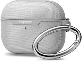 img 4 attached to 👜 Чехол Spigen Urban Fit для Airpods Pro - серый | Тканевый чехол с ключевым кольцом