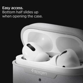 img 1 attached to 👜 Чехол Spigen Urban Fit для Airpods Pro - серый | Тканевый чехол с ключевым кольцом