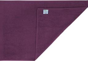 img 2 attached to 👌 Weideman's premium set of 4 hand towels, size 18"x30", in plum color, made of 100% pure cotton. These towels are machine washable and highly absorbent.