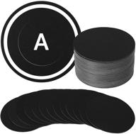 quality 4 inch round black kraft cards – perfect for diy coasters, painting, writing, and decorations! logo