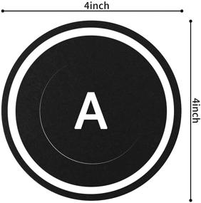 img 3 attached to Высокое качество круглых черных открыток Kraft диаметром 4 дюйма - идеальные для домашних подставок для стаканов, рисования, письма и украшений!