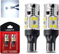 🔦 lasfit 921 912 led bulb canbus ready t15 error free led backup reverse light easy install 904 916 917 920 906 w16w 2835 2021 exterior replacement upgraded version 6000k white (2 pack) logo