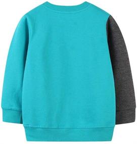 img 3 attached to Long Sleeve Cotton Sweater Tops for 👕 Toddler Boys and Girls - Fall/Winter Outdoor Outfit Clothes