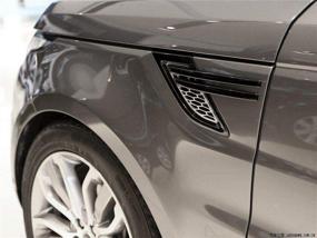 img 3 attached to 🎹 METYOUCAR Пианино черный ABS боковая дверь ширмы выхода воздуха для Land Rover Range Rover Sport 2014-2017