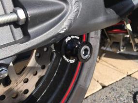 img 3 attached to 🔵 Высококачественные синие 8 мм M8 X1.5 Слайдеры рычага подвески для SUZUKI SV 650 SV650 SV650S SV 650 S SV650X SV 650 X - комплект из 2 штук