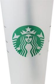 img 1 attached to ☕ Starbucks Reusable Frosted Cold Cup Bundle - 24 oz with Lid and Green Straw w/ Stopper