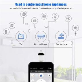 img 3 attached to 📱 Type C Universal Mini Wireless Smart Android Mobile Phone Infrared Control for TV, DVD Player, Set-Top-Box, Air Conditioner, Projector - IR Remote Control