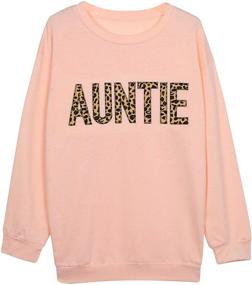 img 2 attached to 🐆 Mama Sweatshirt Women: Cute Leopard Funny Letter Print Mom Blouse Tops - Casual Long Sleeve Vacation Shirts