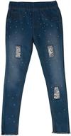 👖 just love denim leggings 29632: fashionable girls' clothing for comfortable leggings logo