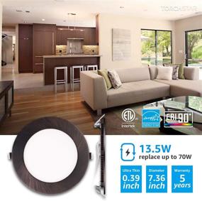 img 3 attached to TORCHSTAR E-Lite Series 6 Inch Ultra Thin LED Recessed Lights With J-Box Industrial Electrical