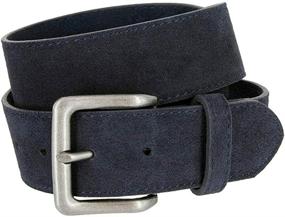 img 4 attached to Sophisticated and Versatile Square Buckle Suede Leather Men's Accessories and Belts