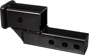 img 1 attached to 🔌 Meyer FHK45058 Receiver Hitch Extension - 2" Drop/Rise, Black, Enhanced SEO