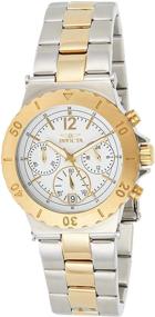 img 4 attached to 🕰️ Impressive Functionality: Invicta Women's 14855 Specialty Chronograph Two-Tone Watch with White Dial