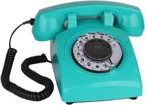 img 2 attached to 📞 Ретро-телефон с проводом «Vintage Corded Landline Phone» - TelPal Ретро-антикварный телефон с крутильным диском, декоративное классическое устройство в стиле 80-х для подарков.