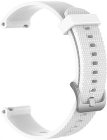 img 2 attached to Meifox Garmin Vivomove HR Bands - Premium Sport Watch Silicone Replacement Band (White, Sport Large), Compatible with Garmin Vivomove HR