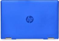 💙 mcover hard shell case for 2020 14" hp pavilion x360 14-dhxxxx series - blue logo