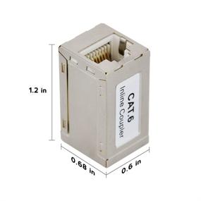 img 3 attached to 🔗 5-Pack Iwillink RJ45 Coupler, Metal Housing Ethernet Coupler for Cat5e/Cat6 Ethernet Cable, Female to Female Extender RJ45 Connector, Mini Type, Silver