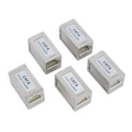 🔗 5-pack iwillink rj45 coupler, metal housing ethernet coupler for cat5e/cat6 ethernet cable, female to female extender rj45 connector, mini type, silver logo