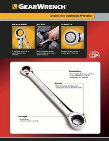 img 1 attached to GearWrench 9260 Metric Double Ratcheting