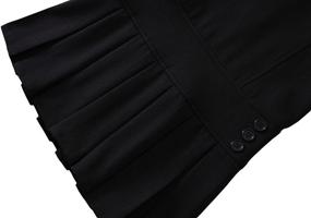 img 1 attached to Premium Quality Bienzoe Stretchy Pleated School Uniforms for Girls