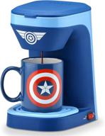 🎉 marvel captain america 1-cup coffee maker: brew your heroic morning cup! логотип