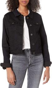 img 2 attached to V I P JEANS Juniors Cropped CGXJ 6288DBB Women's Clothing for Coats, Jackets & Vests