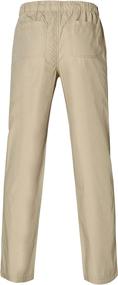 img 3 attached to Adjustable Boys' Chino Uniform Pants for School and Everyday Wear