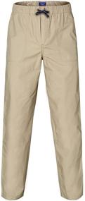 img 4 attached to Adjustable Boys' Chino Uniform Pants for School and Everyday Wear