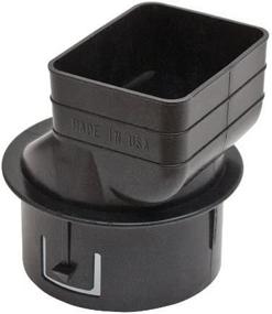 img 4 attached to Universal Downspout Drain Adapter Black