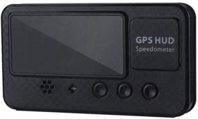 img 1 attached to 🚗 Усовершенствованный цифровой головной дисплей GPS спидометр для универсальных транспортных средств с предупреждением о усталости и превышении скорости, Plug and Play, USB зарядка - идеально подходит для автомобилей, грузовиков, мотоциклов и велосипедов