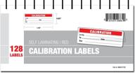 calibration labels - self laminating with spiral bound cover (red) logo