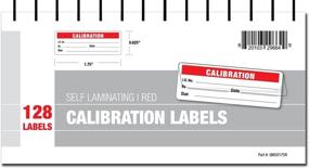 img 3 attached to Calibration Labels - Self Laminating With Spiral Bound Cover (Red)