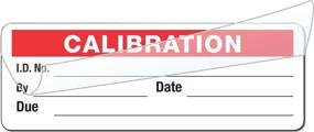 img 2 attached to Calibration Labels - Self Laminating With Spiral Bound Cover (Red)