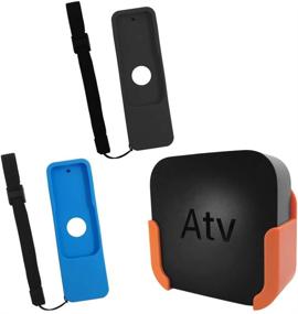 img 4 attached to 📺 SourceTon TV Mount: Compatible with Apple TV 4th and 4K 5th Generation, Includes Bonus Protective Case for Siri Remote