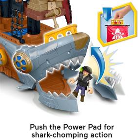 img 2 attached to 🦈 Fisher Price Imaginext Shark Bite Pirate: Explore Swashbuckling Adventures!