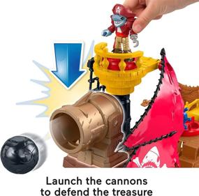 img 1 attached to 🦈 Fisher Price Imaginext Shark Bite Pirate: Explore Swashbuckling Adventures!