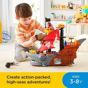 img 3 attached to 🦈 Fisher Price Imaginext Shark Bite Pirate: Explore Swashbuckling Adventures!