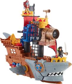 img 4 attached to 🦈 Fisher Price Imaginext Shark Bite Pirate: Explore Swashbuckling Adventures!