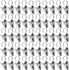 img 4 attached to 📌 Teenitor Stainless Steel Curtain Clips with Hooks – Versatile Clips for Curtains, Photos, Home Decor and Outdoor Events